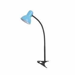 Lampka E27 Nika z klipsem niebieska 1xE27