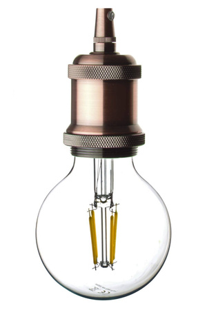 Oprawka dekoracyjna Vintage E27 metalowa miedź