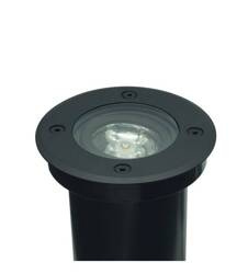 Oprawa Najazdowa Dogruntowa ERIDA GU10 IP67 IK09 Okrągła czarna