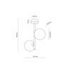 Lampa sufitowa ESTERA Brown 2xG9