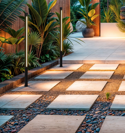 Słupek Lampa Ogrodowa stojąca LED 12W podstawa Calax  80cm