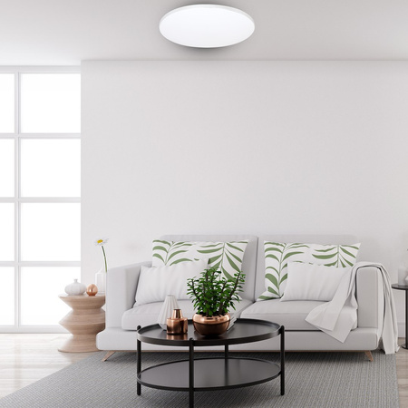 Sollux Lighting Plafon OZZY czarny LED kwadrat