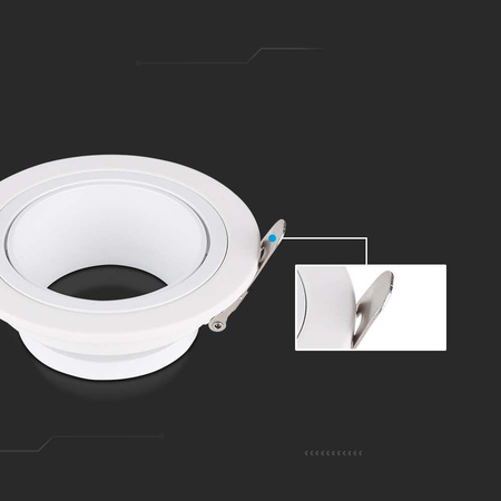 Oczko V-TAC GU10 Okrągłe Białe VT-438 3 Lata Gwarancji