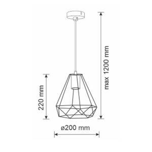 Lampa wisząca VIGO 1xE27