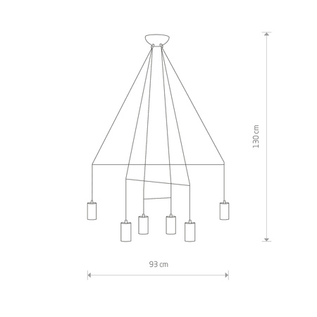 Nowodvorski Lampa wisząca metalowa czarna IMBRIA 