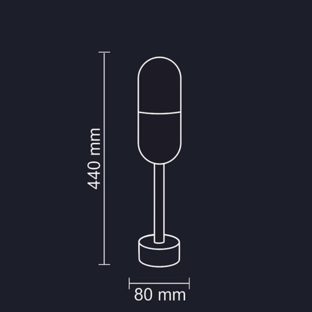Lampa zewnętrzna stojąca HORTEN 44cm 1xE27