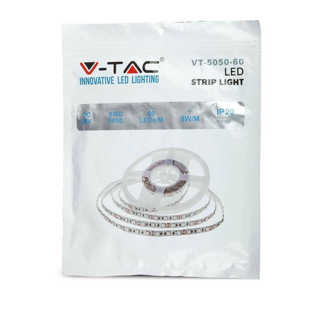 Taśma LED 9W/m 24V IP20 3000K 1000lm/W rolka 5M