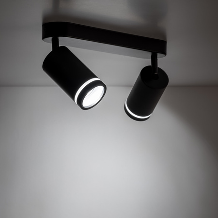 Lampa sufitowa JET Black 2xGU10