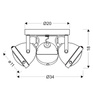 Lampa wisząca TANGO GOLD 1xE14