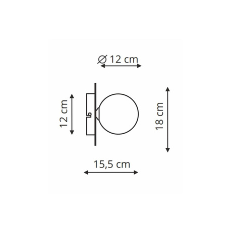 Kinkiet Roma 1xG9 czarny