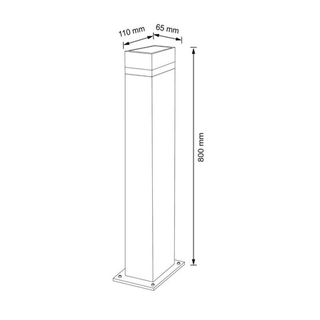 Lampa zewnetrzna GILBERT GU10 80cm