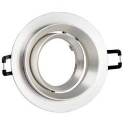 Oprawa podtynkowa LIKA R srebrna okrągła ruchoma