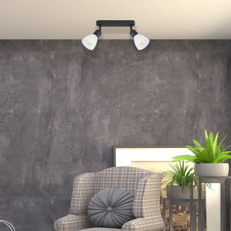 Light prestige Malta 2 spot czarna LP-877/2W BK