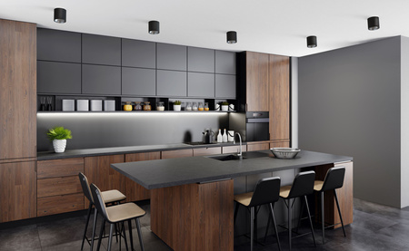 Nowodvorski Lampa punktowa natynkowa czarna srebrna tuba POINT TONE 