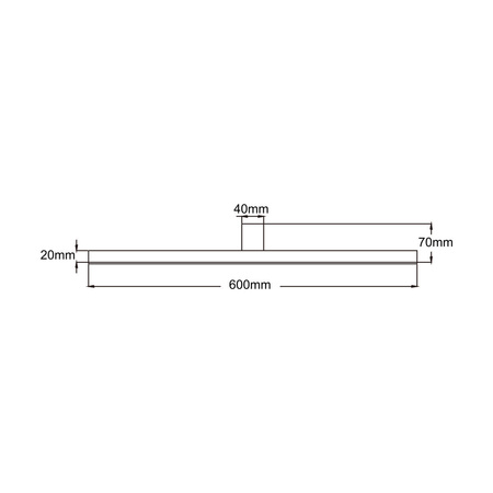 Nevada kinkiet L 20W LED 4000K biały IP44 60cm 