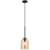 Lampa wisząca Elaris bursztynowa 1xE27