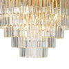 Lampa sufitowa MILANO fi 75cm złota kryształowa 12xE14