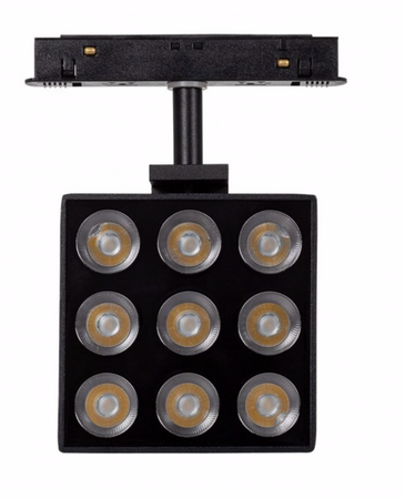 Reflektor szynowy regulowany kwadratowy 15W LED punktowy systemu magnetycznego MAGNETIC TRACK 3000K 