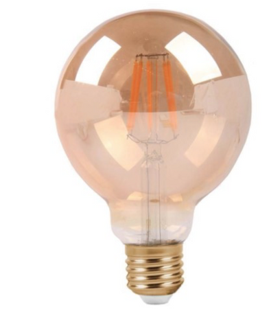 Żarówka LED dekoracyjna G80 E27 8W 2200K Filament