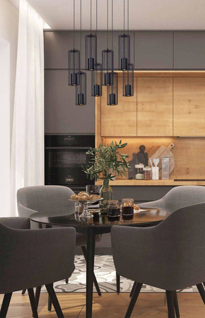 Okazała lampa wisząca idealna nad stół w jadalni K-4933 z serii FALCON