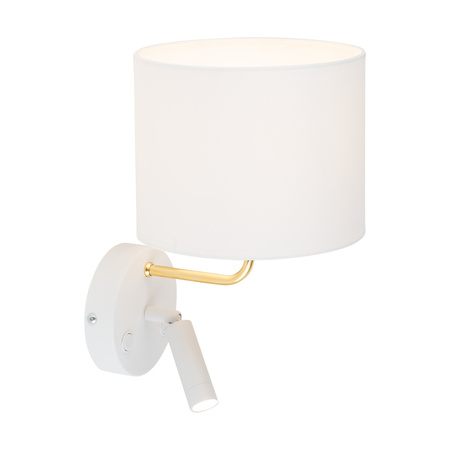 Kinkiet RICHI White/Gold 1xE27+1xG9