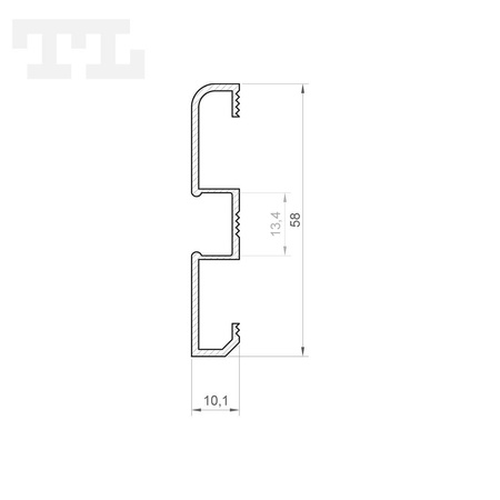 LED P15-1 Profil 2000 mm biały mat (nr kat 8615102)