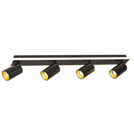 Spot Parma 4 4xGU10 + 1xLED CCT czarna LP-0612/4C BK