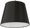 Lampa wisząca z abażurem Czarny duży stożek