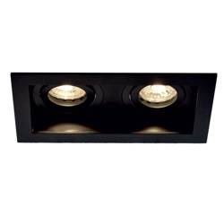 Oprawa OZZO RENE2 222-B/B podtynkowa czarna 2xGU10 PEŁNA