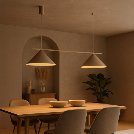 Lampa wisząca CAPITAL TAUPE 2xGX53 kaszmir