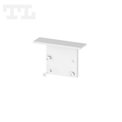 Zaślepka aluminiowa biała P25-1 bez otworu (wkręty w komplecie) (nr kat 7725113)