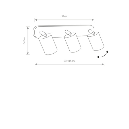 Nowodvorski Lampa reflektor grafitowa EYE SPOT