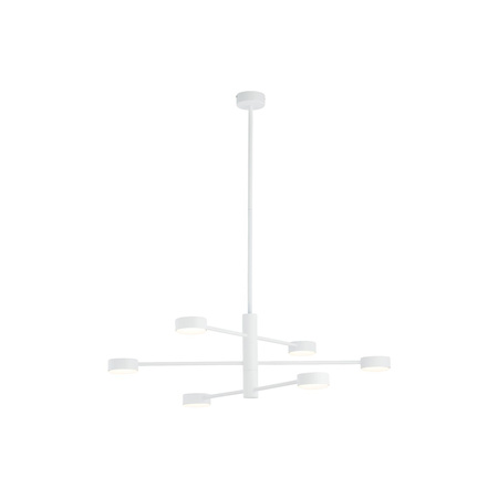 Nowodvorski Lampa wisząca metalowa biała ORBIT 