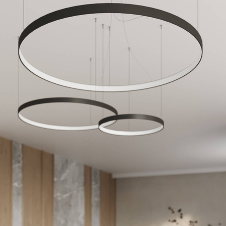 Żyrandol RIO 110 czarny LED 4000K