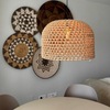 Rattanowa lampa wisząca Kanso 40 cm jasne drewno 1xE27
