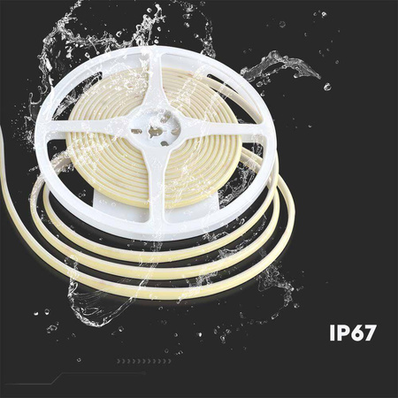 Taśma LED COB 320LED 24V IP67 10W/m kolor czerwony 5m