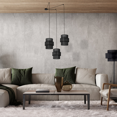 Lampa wisząca CALISTO Black 3xE27
