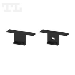 Komplet zaślepek bocznych czarnych P6-4 (1 szt. z otworem, 1 szt bez otworu) (nr kat 7706403)