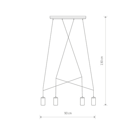 Nowodvorski Lampa wisząca czarna IMBRIA