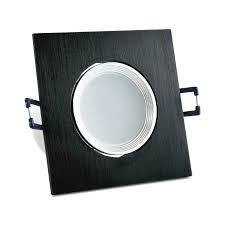 Oprawka podtynkowa LED 6W czarna kwadrat 3000K IP40