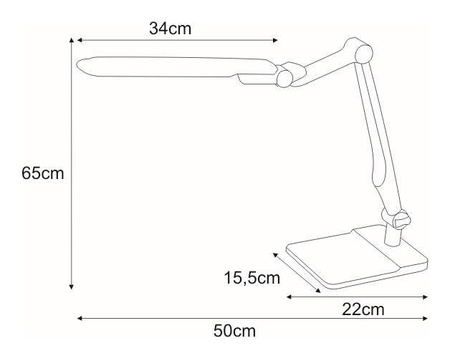 Lampka biurkowa K-BL1207 SREBRNY z serii MICA