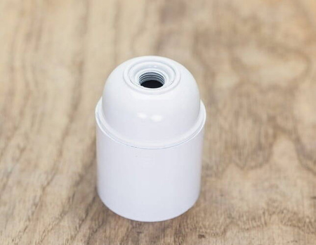 Oprawka dekoracyjna bakelitowa E27 LOFT biała