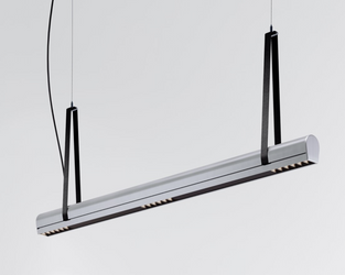 Kluś Lampa wisząca LED Tulip TU BEAM ZW L=1971mm, DOT/Blenda, 21W, 4000K, DALI, SREBRNY