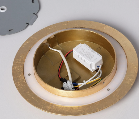 Kinkiet Ścienny LED 18W z Aluminium Złoty Iris