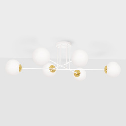 Lampa sufitowa w biało-złotym wydaniu K-5314 z serii ELMO