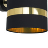 Kinkiet PALMIRA BLACK / GOLD 1xE27 