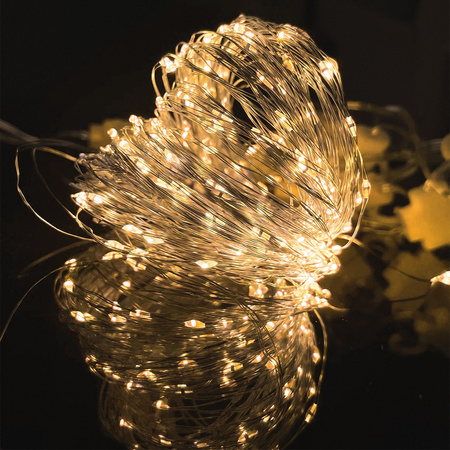 Kurtyna Okienna Girlanda Mery 300 LED USB Ciepła 3000K