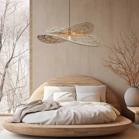 Light prestige Raya wisząca rattan naturalna LP-2704/1P NT