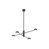 Nowodvorski Lampa wisząca metalowa czarna ORBIT 