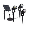 Oprawa Gruntowa Ogrodowa Wbijana LED V-TAC Solarna Zestaw 3x1.2W IP65 VT-11032 3000K 50lm 3 Lata Gwarancji